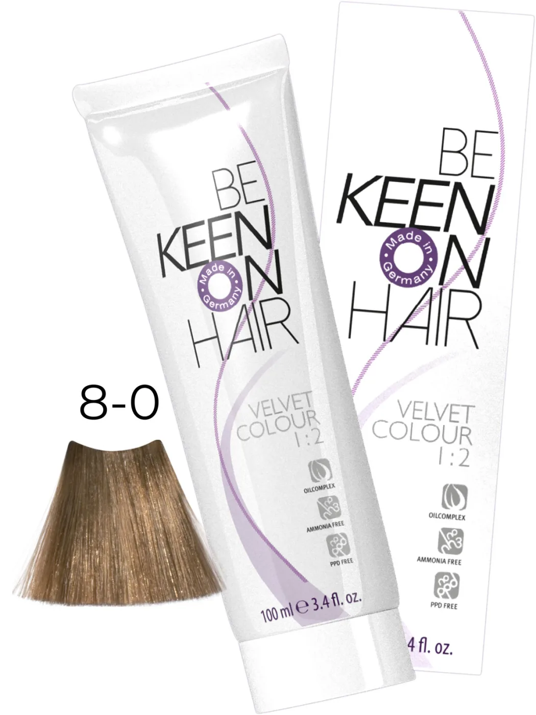 KEEN Vopsea cremă VELVET COLOUR 8.0 — Blond - Imagine 1