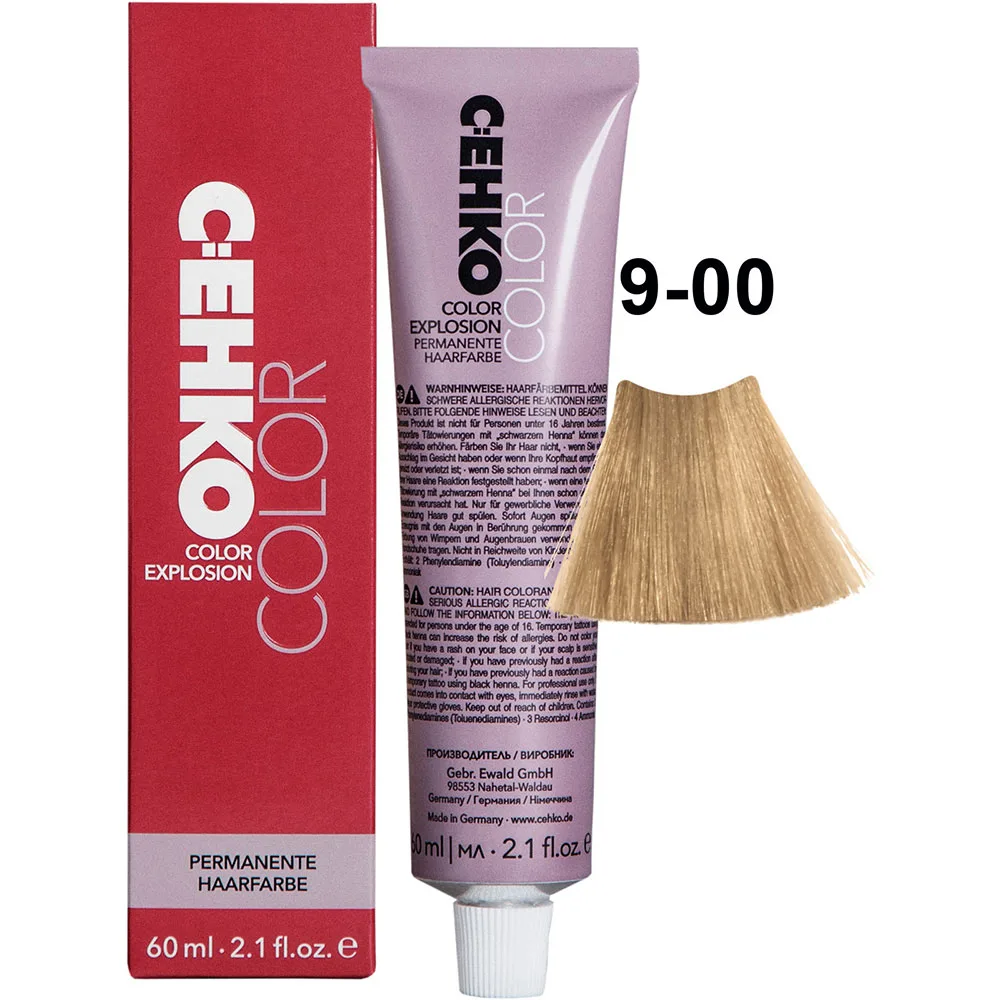 C:EHKO Крем-краска COLOR EXPLOSION NATURAL 9/00 — Очень светлый блонд ++ - Изображение 1