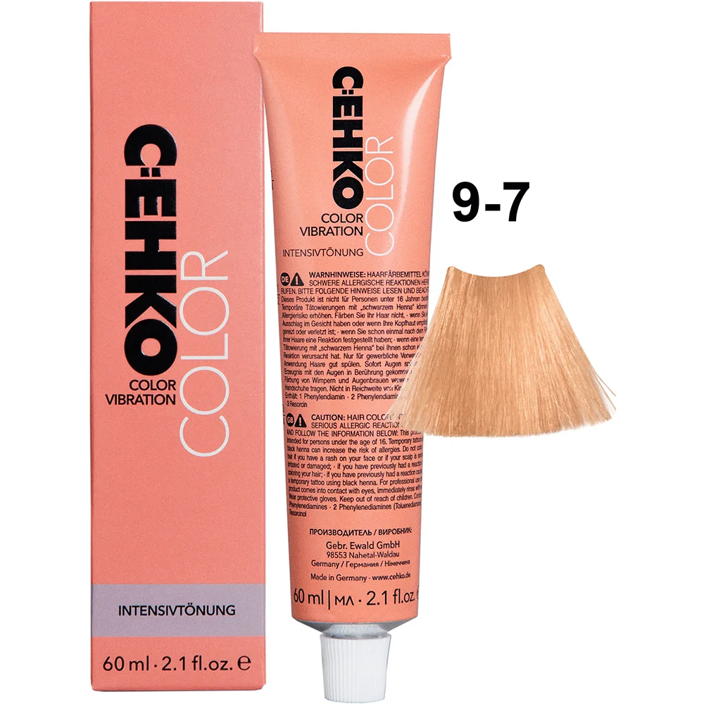 C:EHKO Vopsea cremă demipermanentă COLOR VIBRATION 9/7 — Caramel - Imagine 1