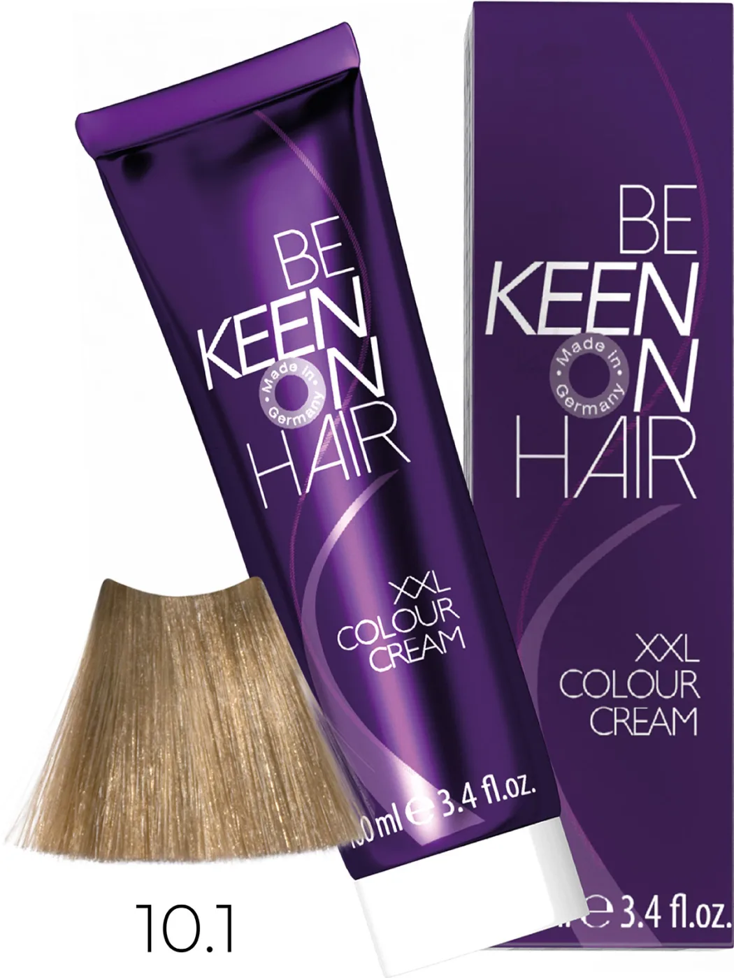 KEEN Vopsea cremă COLOUR CREAM 10.1 — Blond ultra deschis cenușiu - Imagine 1