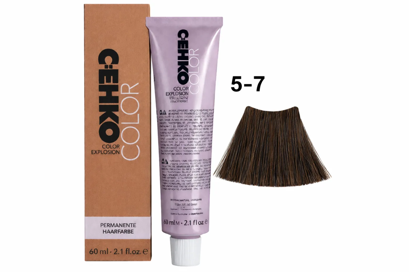 C:EHKO Vopsea cremă COLOR EXPLOSION BROWN 5/7 — Șaten ciocolatiu închis - Imagine 1