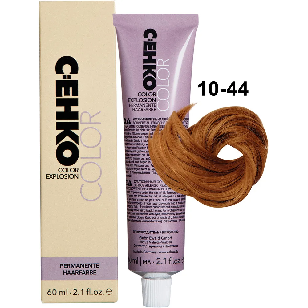 C:EHKO Vopsea cremă COLOR EXPLOSION COPPER 10/44 — Blond ultra deschis arămiu intens - Imagine 1