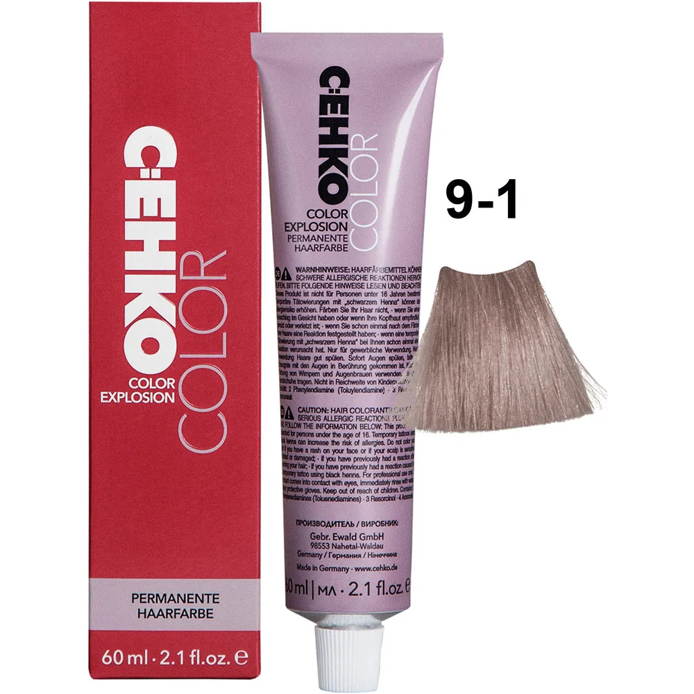 C:EHKO Vopsea cremă COLOR EXPLOSION PEARL 9/1 — Blond perlat - Imagine 1