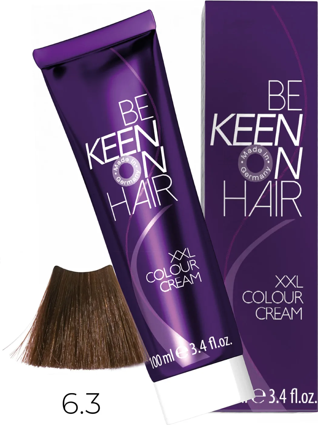 KEEN Vopsea cremă COLOUR CREAM 6.3 — Blond închis auriu - Imagine 1