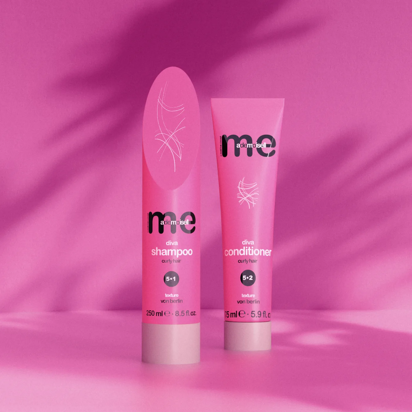 MEMADEMOISELLE Set pentru păr creț 5•0 DIVA - Imagine 1
