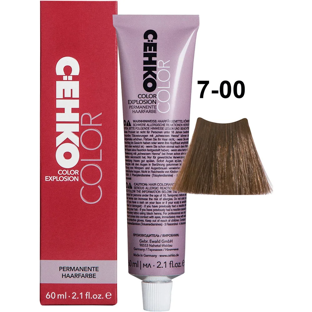 C:EHKO Vopsea cremă COLOR EXPLOSION NATURAL 7/00 — Blond mediu ++ - Imagine 1