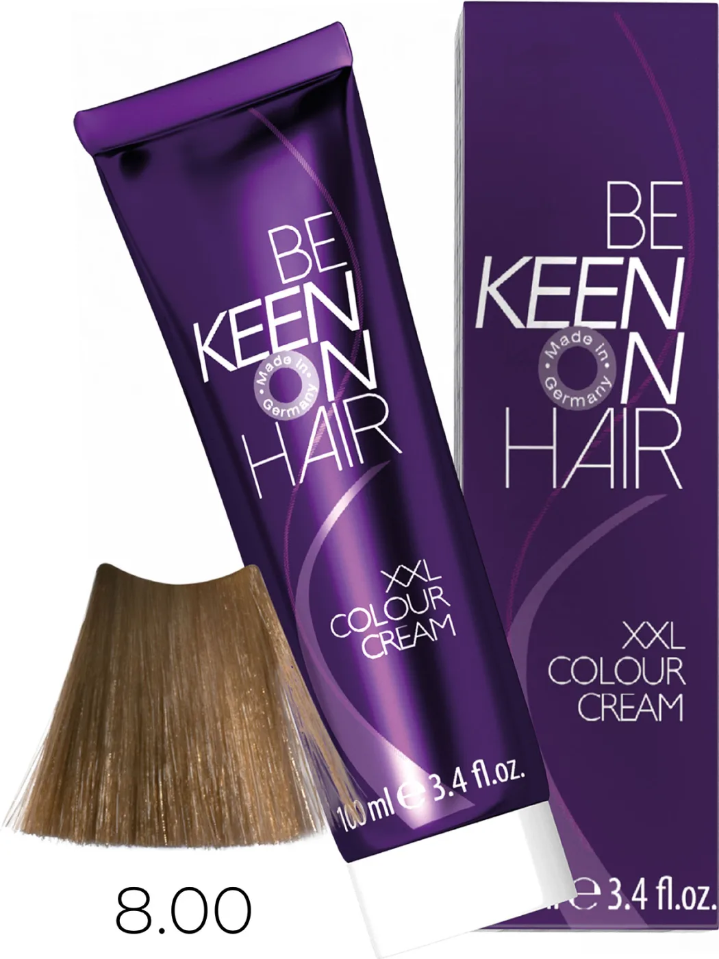 KEEN Vopsea cremă COLOUR CREAM 8.00+ — Blond intens - Imagine 1