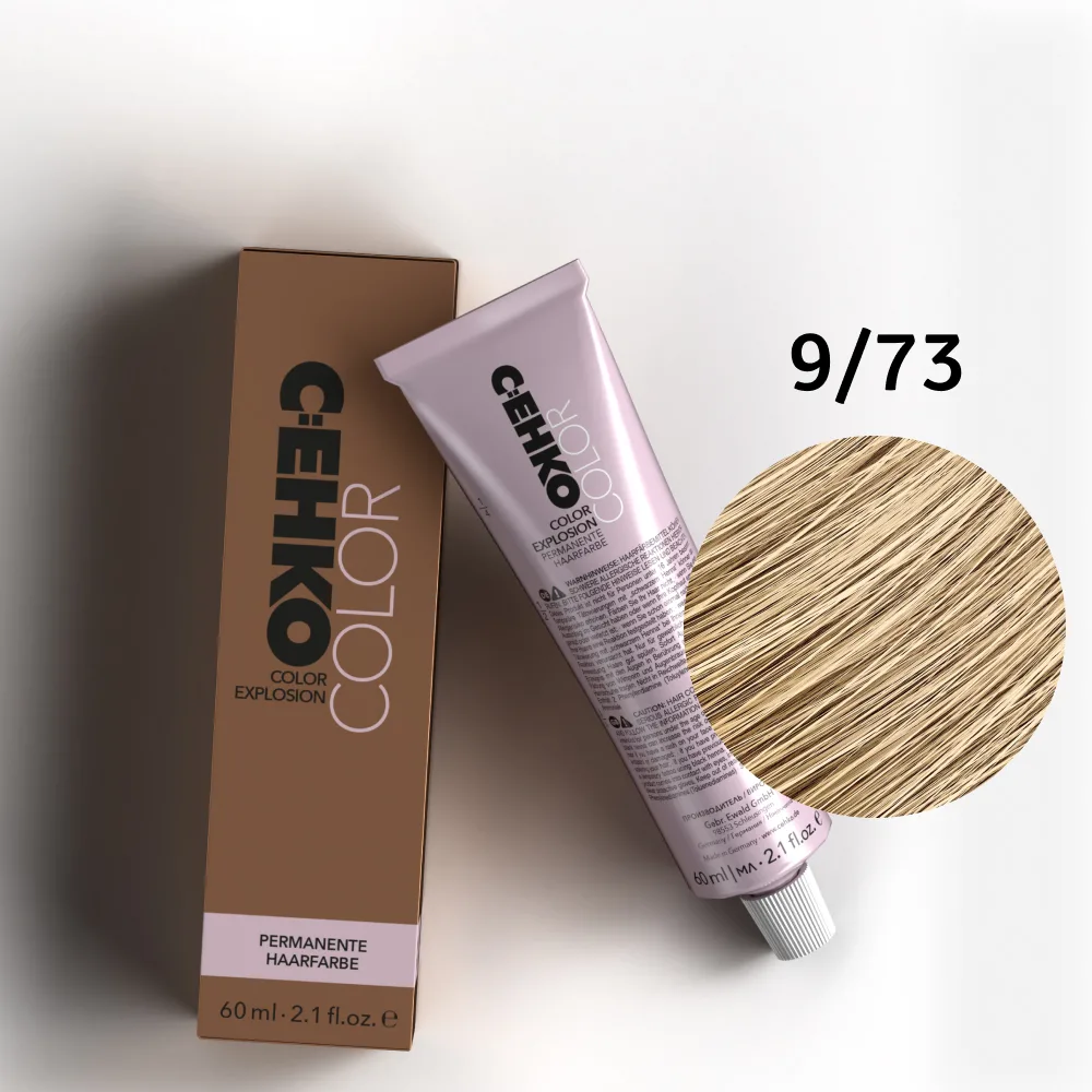 C:EHKO Vopsea cremă COLOR EXPLOSION BROWN 9/73 — Blond foarte deschis maro-auriu - Imagine 1