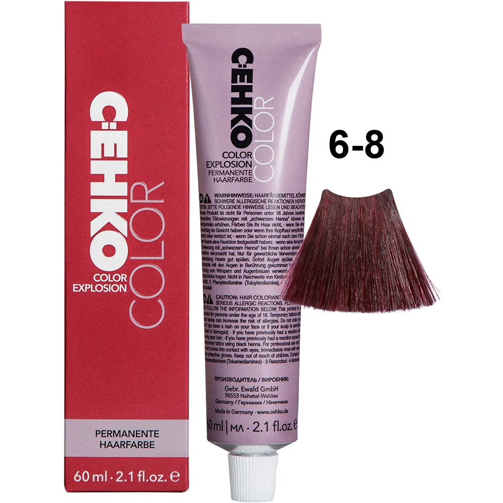 C:EHKO Vopsea cremă COLOR EXPLOSION VIOLET 6/8 — Roșu rubiniu - Imagine 1