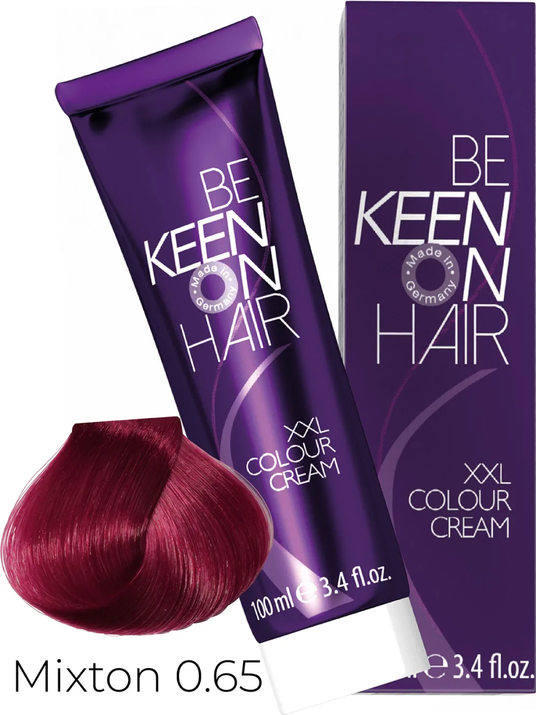 KEEN Vopsea cremă COLOUR CREAM 0.65 — Mixton violet-roșu - Imagine 1