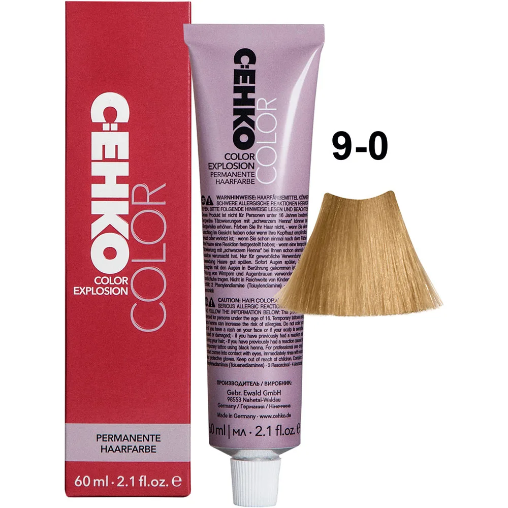 C:EHKO Vopsea cremă COLOR EXPLOSION NATURAL 9/0 — Blond foarte deschis - Imagine 1