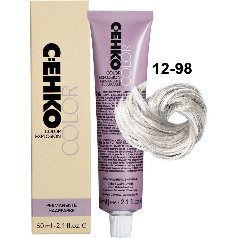C:EHKO Vopsea cremă COLOR EXPLOSION SPECIAL BLOND 12/98 — Blond platinat cendré-violet - Imagine 1