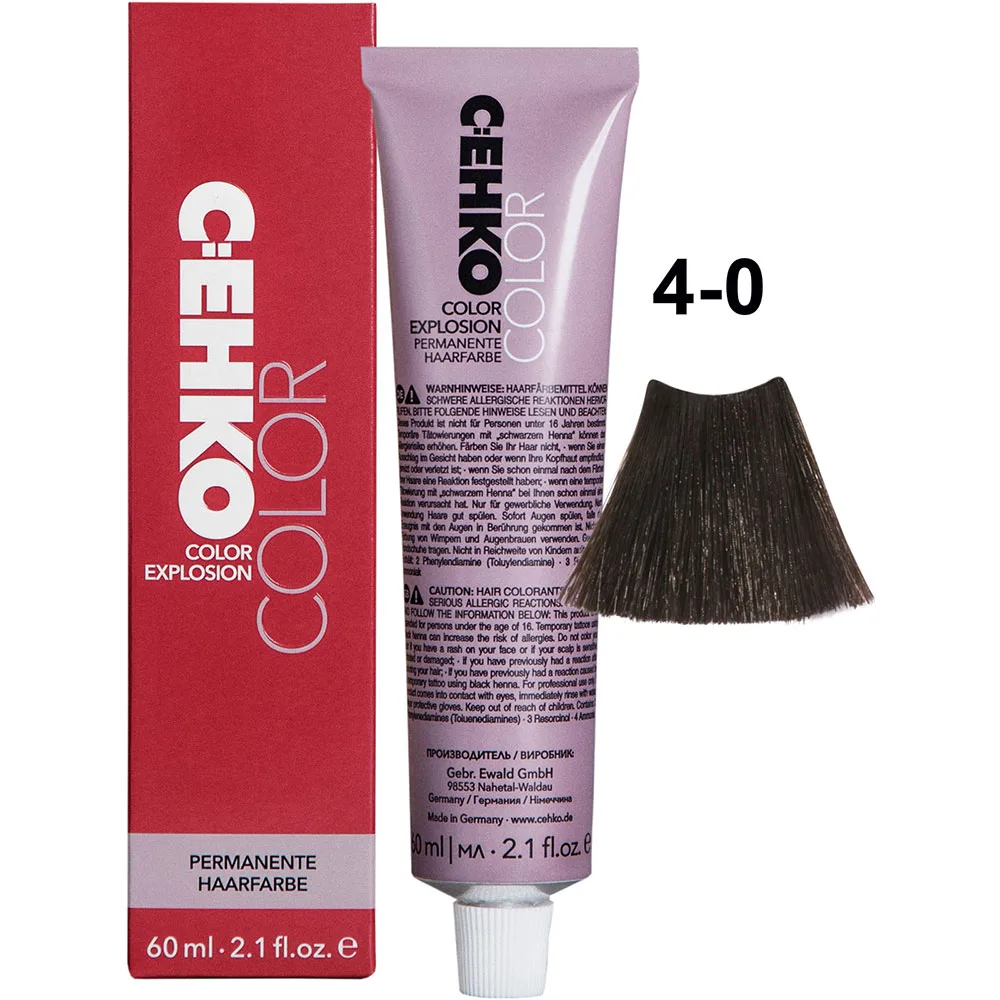 C:EHKO Vopsea cremă COLOR EXPLOSION NATURAL 4/0 — Șaten mediu - Imagine 1