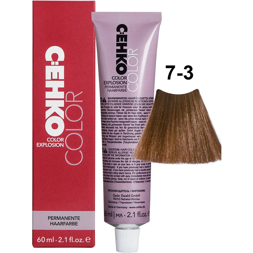 C:EHKO Vopsea cremă COLOR EXPLOSION GOLD 7/3 — Blond mediu auriu - Imagine 1