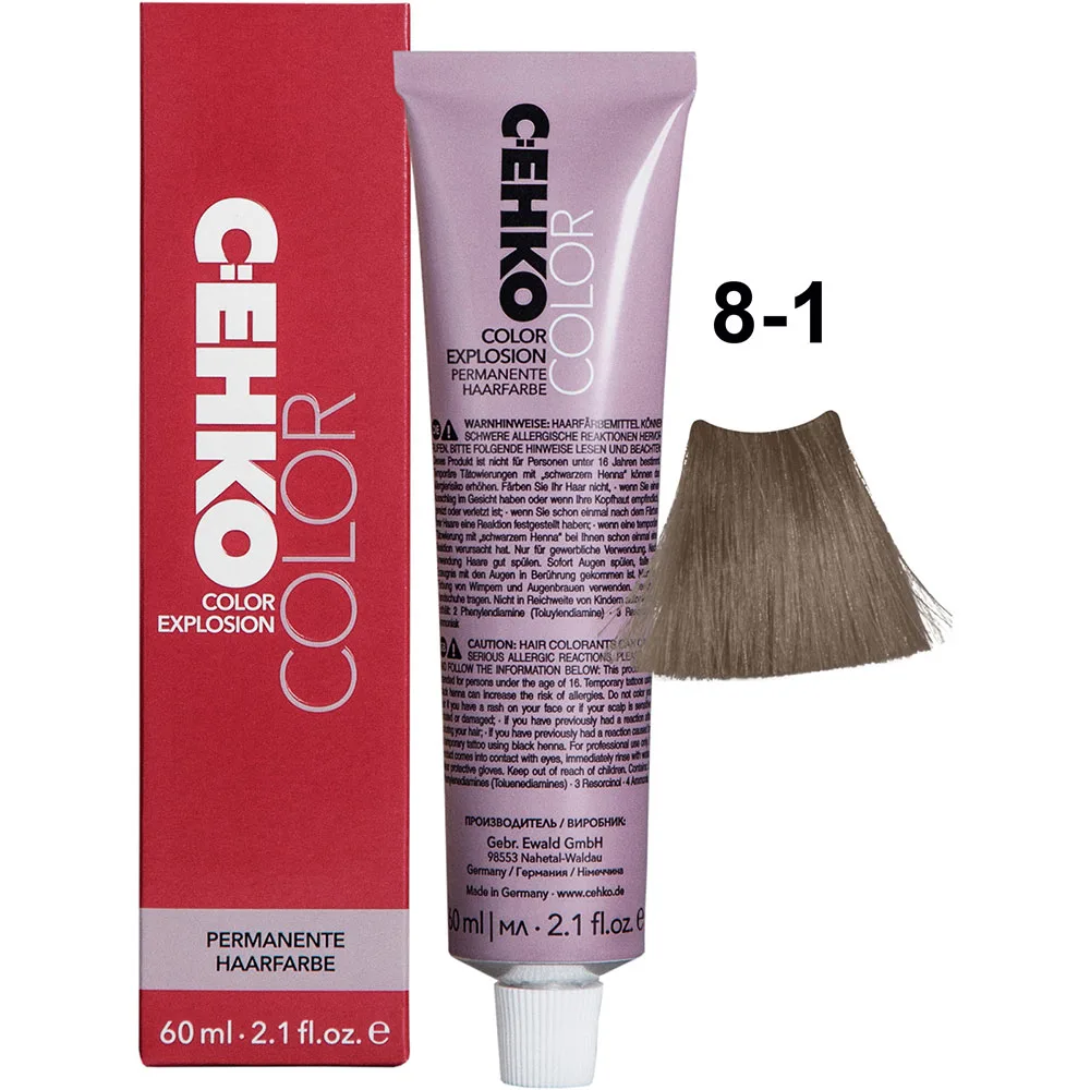 C:EHKO Vopsea cremă COLOR EXPLOSION PEARL 8/1 — Blond perlat închis - Imagine 1