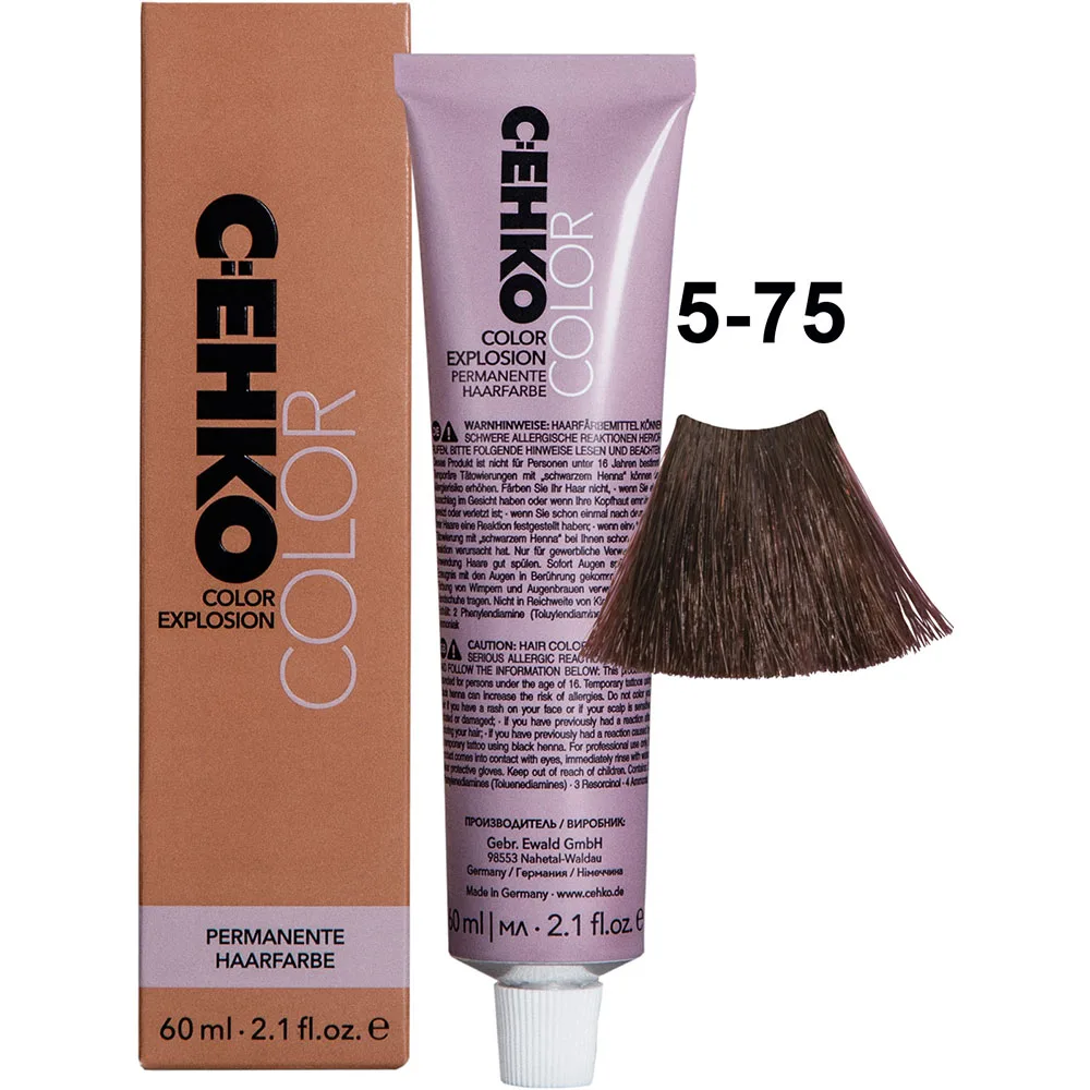 C:EHKO Крем-краска COLOR EXPLOSION BROWN 5/75 — Тёмный орех - Изображение 1