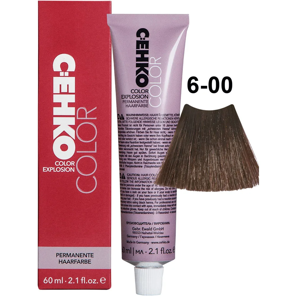 C:EHKO Vopsea cremă COLOR EXPLOSION NATURAL 6/00 — Blond închis ++ - Imagine 1