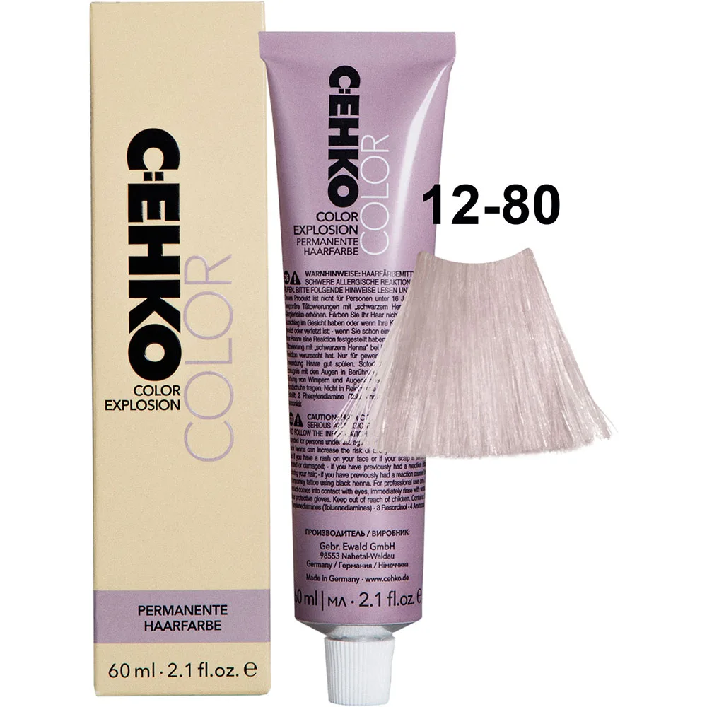 C:EHKO Крем-краска COLOR EXPLOSION SPECIAL BLOND 12/80 — Платиновый фиолетовый блонд - Изображение 1