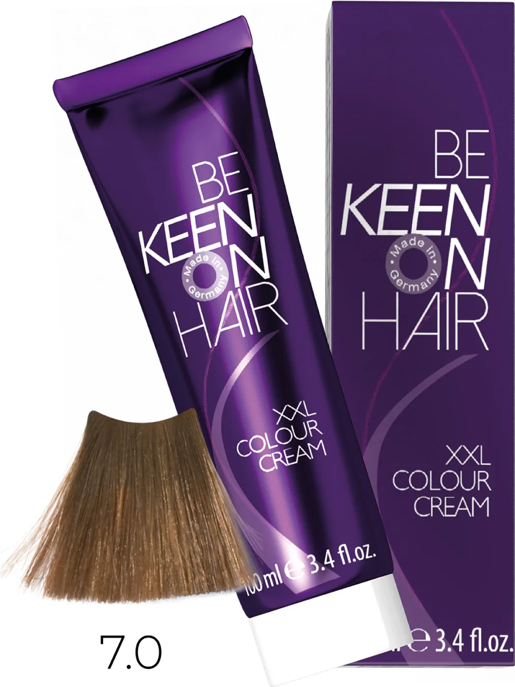 KEEN Vopsea cremă COLOUR CREAM 7.0 — Blond natural - Imagine 1