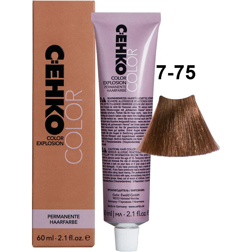 C:EHKO Крем-краска COLOR EXPLOSION BROWN 7/75 — Светлый орех - Изображение 1