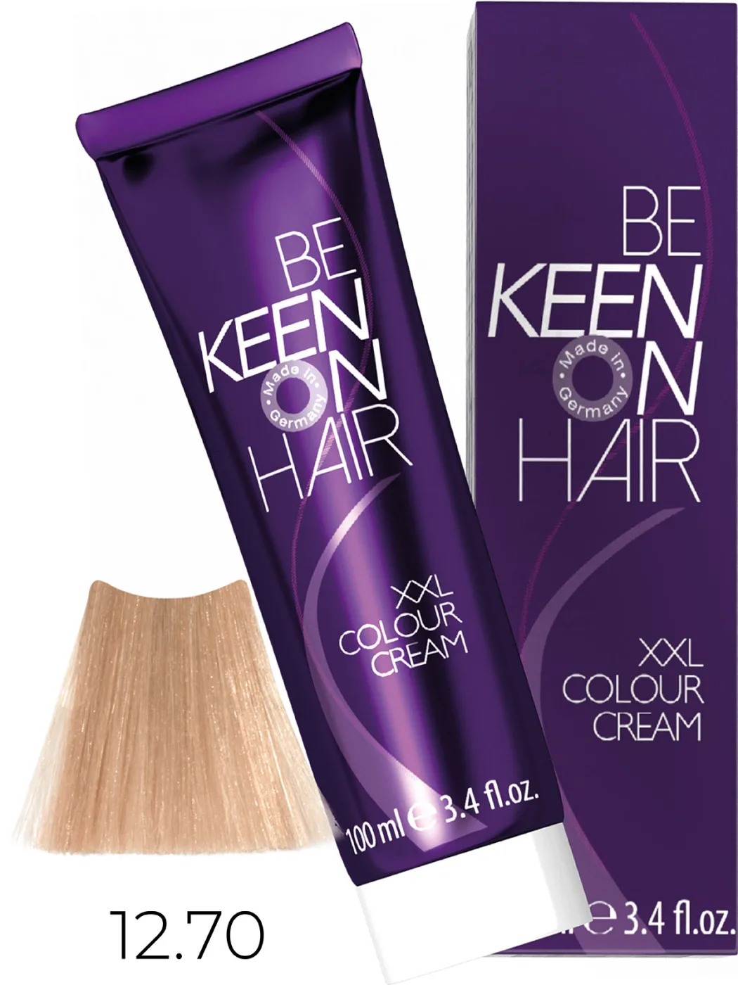 KEEN Vopsea cremă COLOUR CREAM 12.70 — Blond platinat maro - Imagine 1