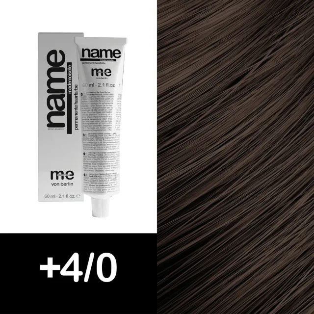 MEMADEMOISELLE Vopsea cremă permanentă NAME NATURAL — nuanțe naturale — +4/0 — Șaten mediu