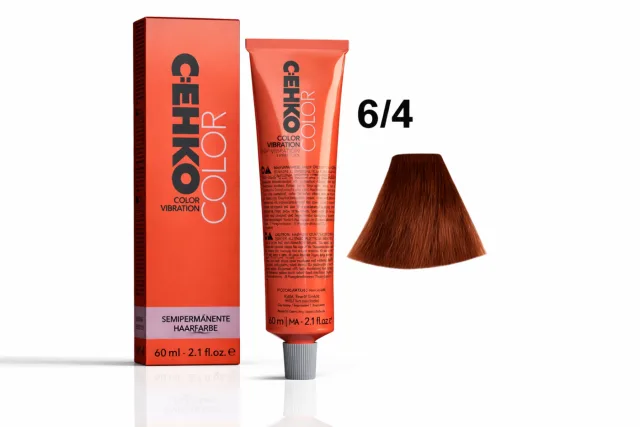 C:EHKO Vopsea cremă demipermanentă COLOR VIBRATION 6/4 — Blond închis arămiu