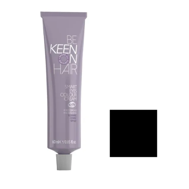 KEEN Vopsea pentru sprâncene și gene SMART EYES COLOUR CREAM — Negru