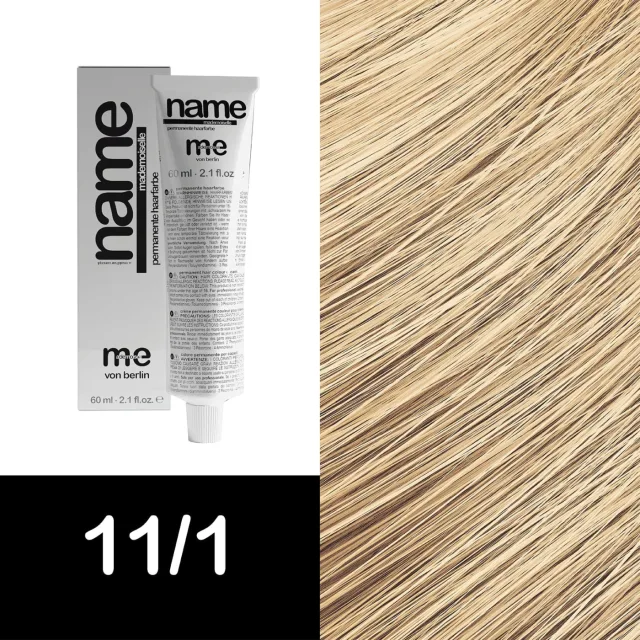 MEMADEMOISELLE Vopsea cremă permanentă NAME SPECIAL BLOND — blonduri speciale — 11/1 — Blond extra luminos / cenușiu
