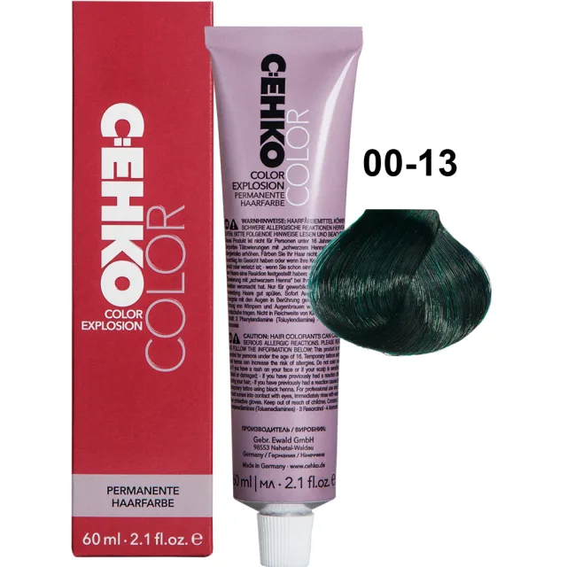 C:EHKO Vopsea cremă COLOR EXPLOSION MIXTONES 00/13 — Mixton verde