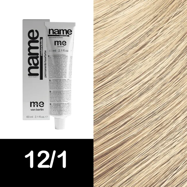 MEMADEMOISELLE Vopsea cremă permanentă NAME SPECIAL BLOND — blonduri speciale — 12/1 — Blond ultra luminos / cenușiu