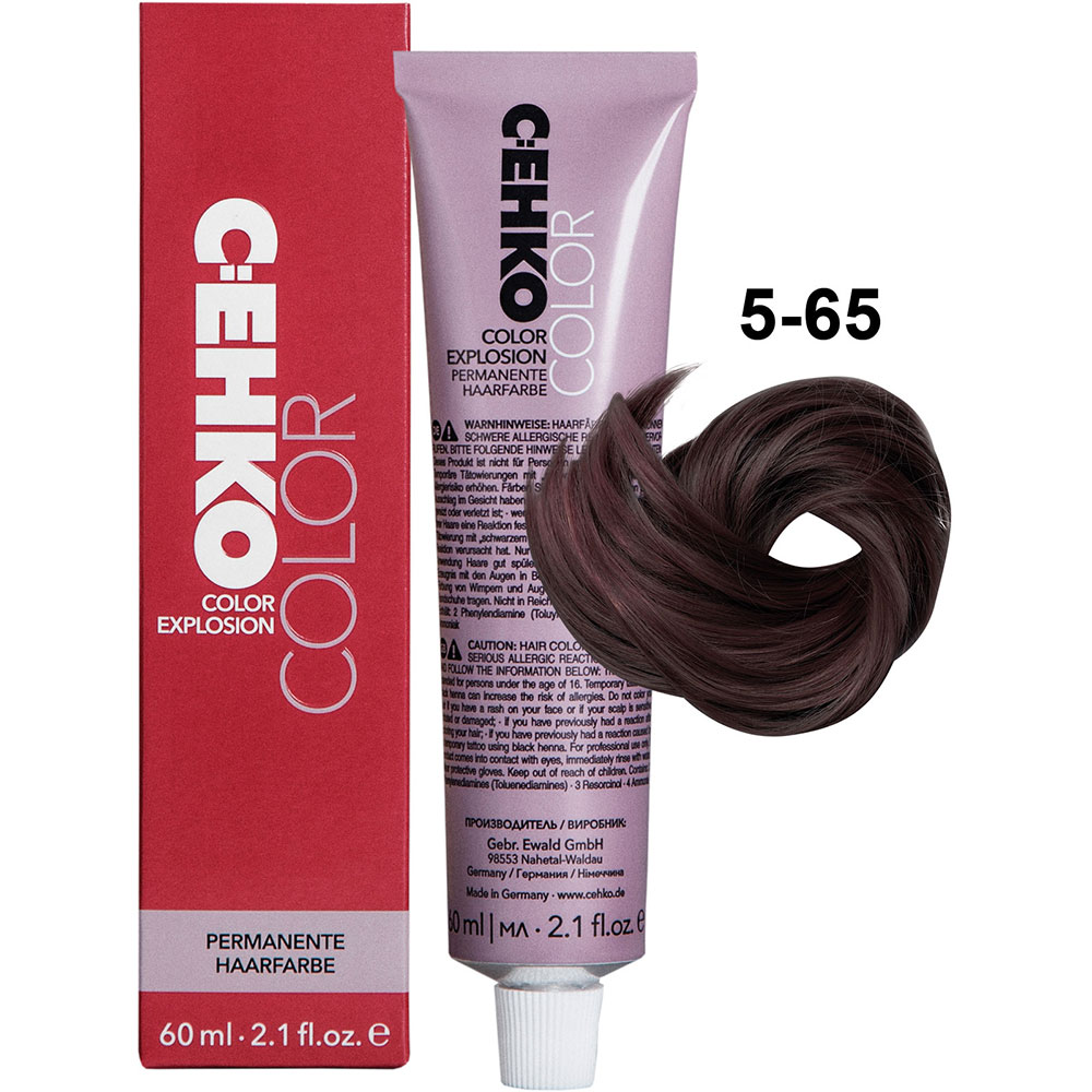 C:EHKO COLOR EXPLOSION FASHION SHADES, 5/65 LIGHT BROWN MAHOGANY RED