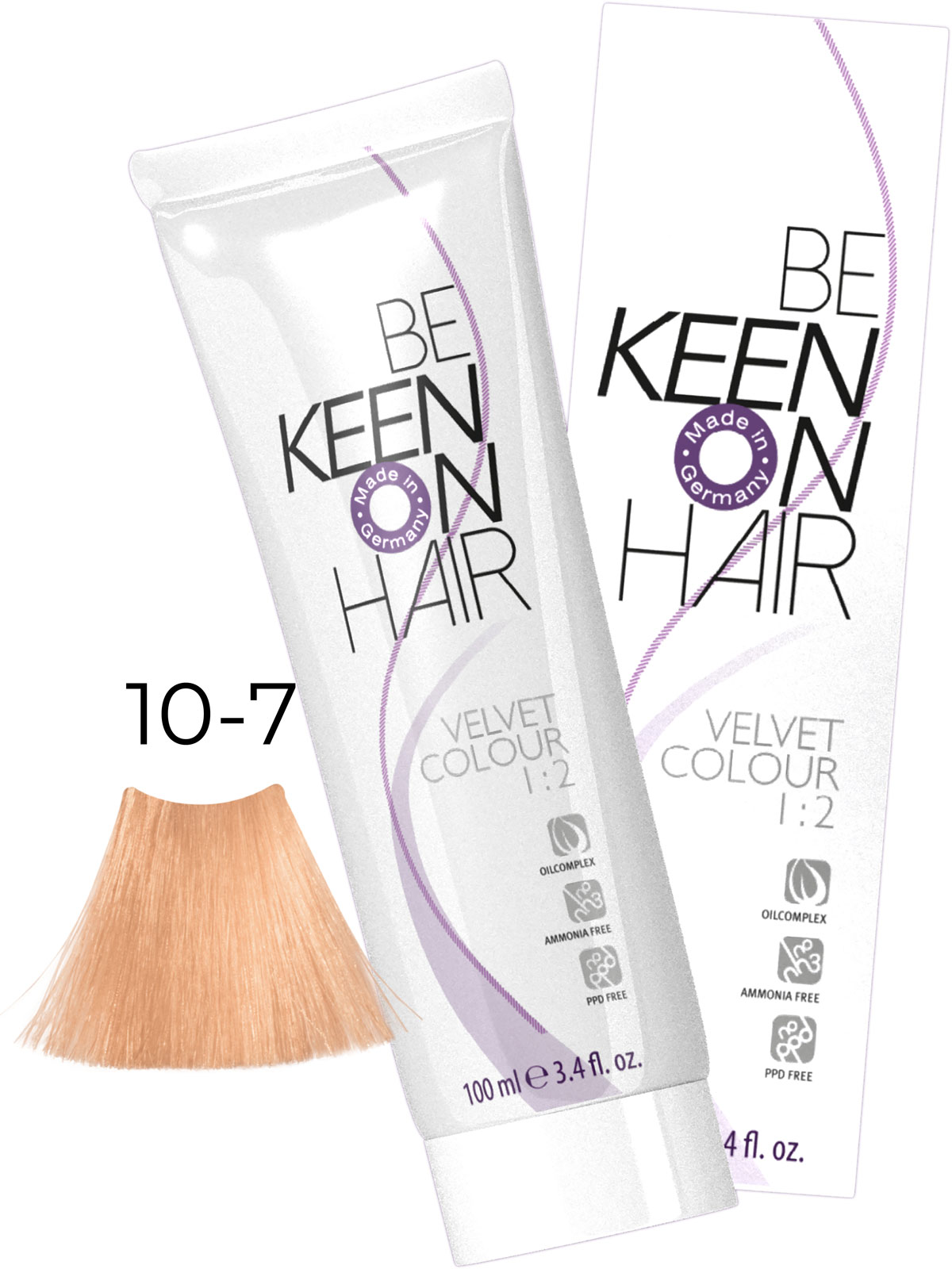 KEEN VELVET COLOUR 10.7 ULTRAHELLB BRAUN