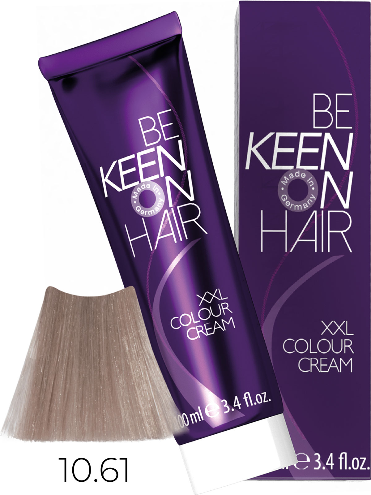 KEEN COLOUR CREAM 10.61 УЛЬТРА-СВЕТЛЫЙ ФИОЛЕТОВО-ПЕПЕЛЬНЫЙ БЛОНДИН / ULTRAHELLBLOND VIOLET_NEW