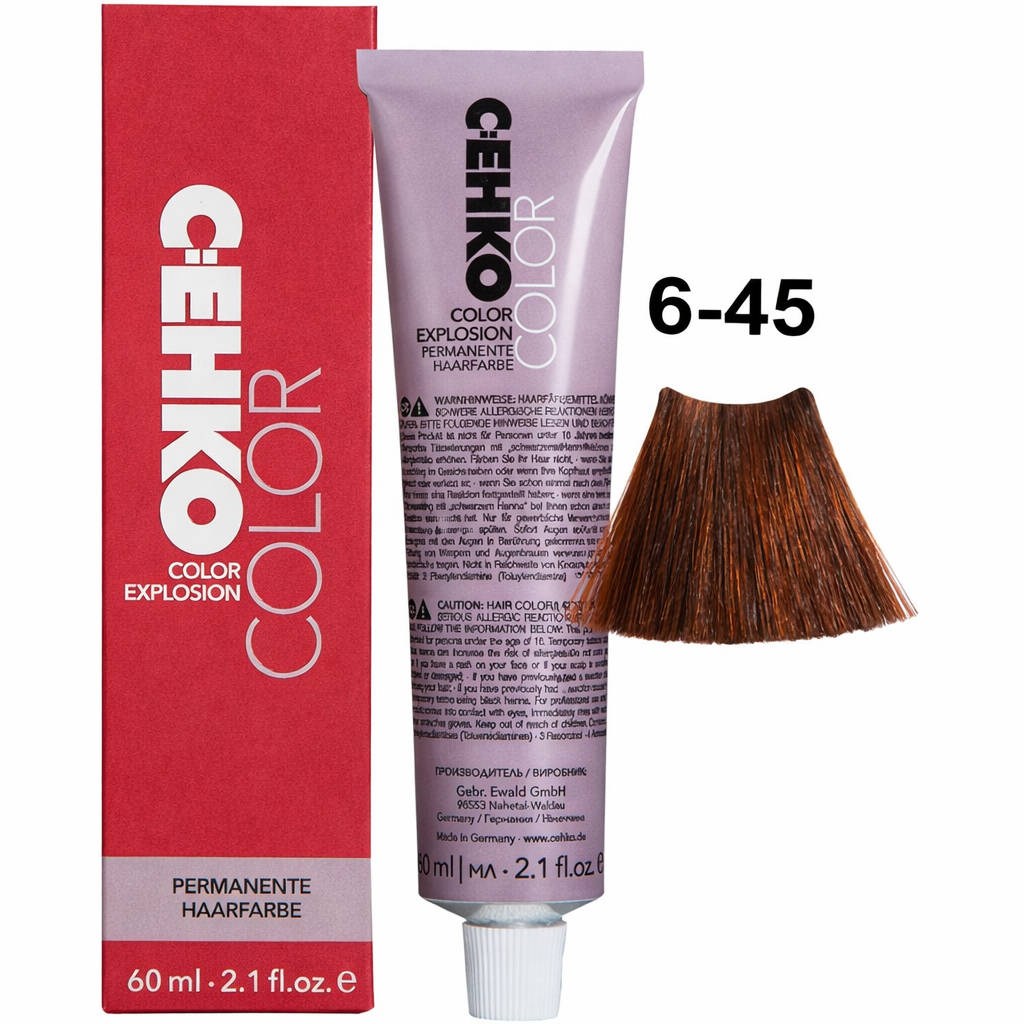 C:EHKO COLOR EXPLOSION COPPER, 6/45 KUPFERROT DUNKELBLOND / COPPER RED DARK BLONDE