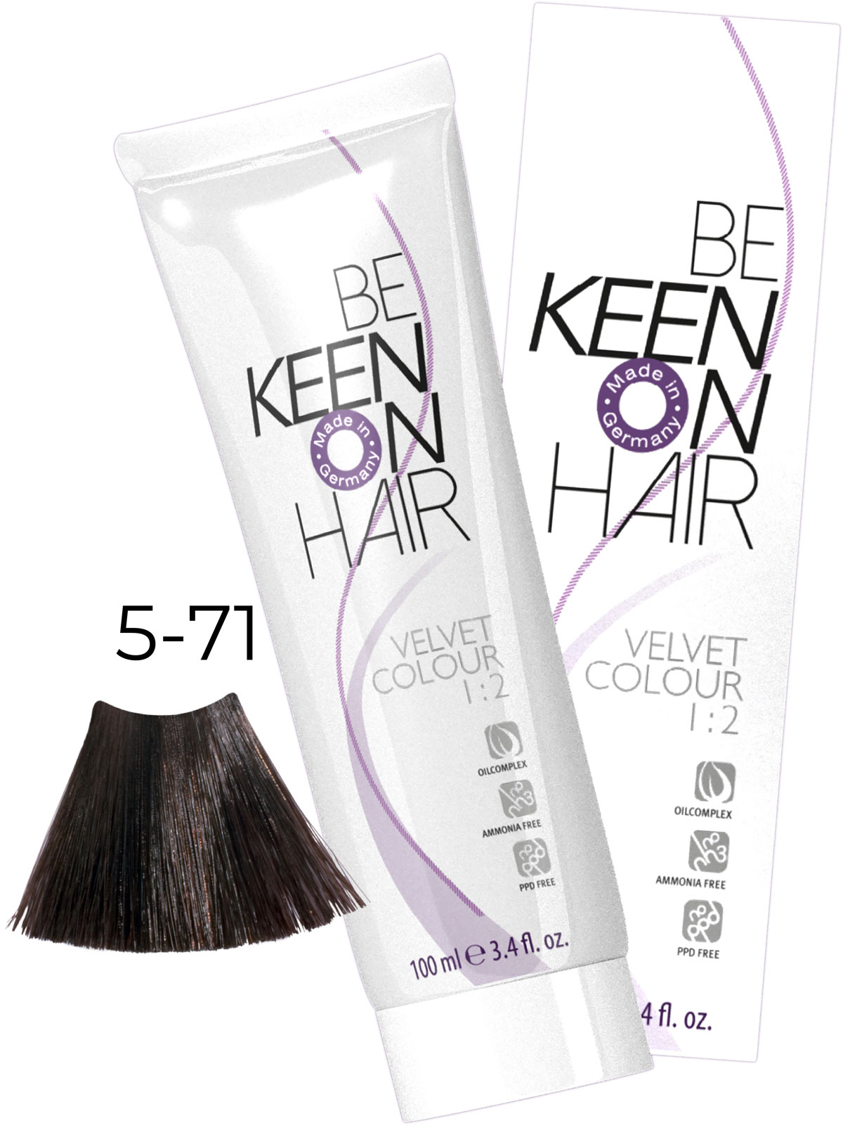 KEEN VELVET COLOUR 5.71 HELLBRAUN BRAUN-ASCH