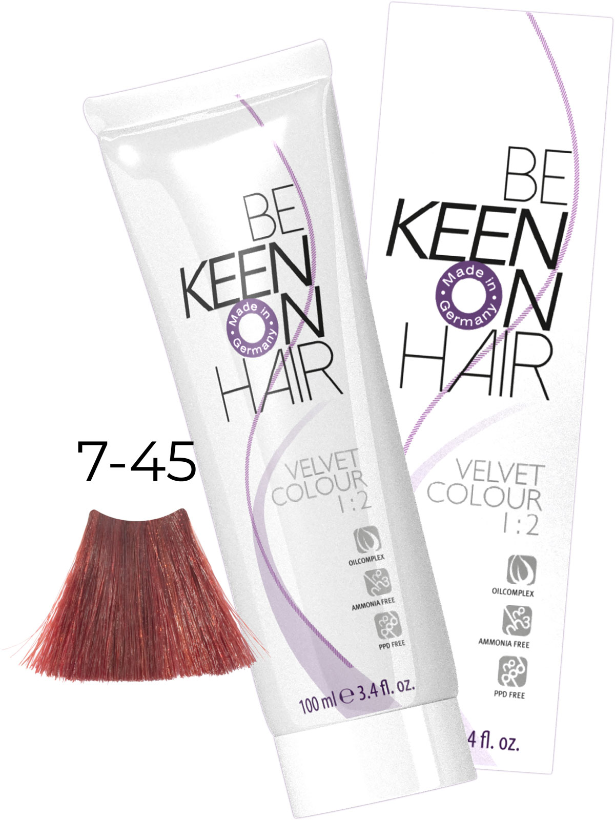 KEEN VELVET COLOUR 7.45 MITTELBLOND KUPFER-ROT